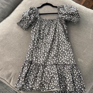 Tory Burch Floral Puff Sleeve Dress. Size medium